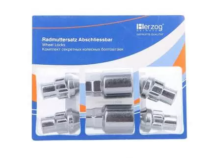 Гайки колесные секретные HERZOG глухие 12*1,5*36*19 