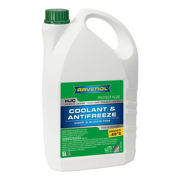 Антифриз RAVENOL HJC HybridJapanCoolPrem 5л Зелёны