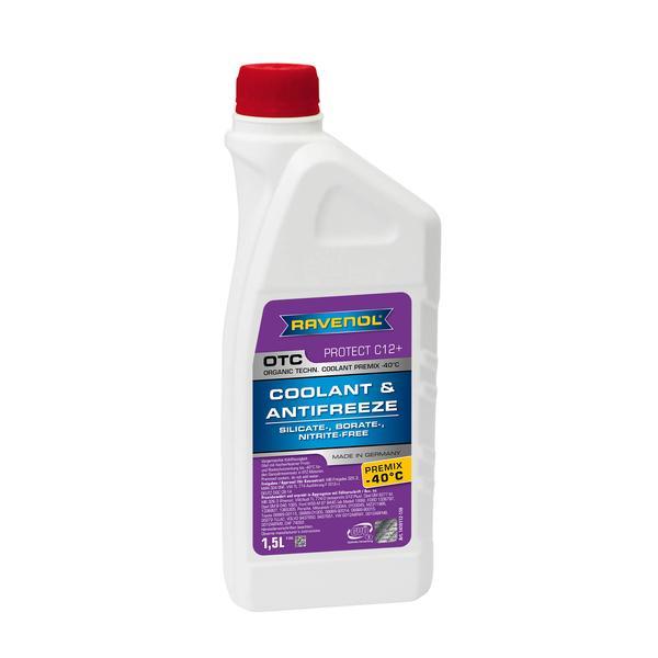 Антифриз RAVENOL OTC -40 без сил G12 (1,5л) Розовы 