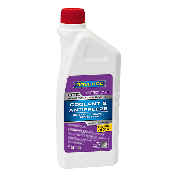 Антифриз RAVENOL OTC -40 без сил G12 (5,0л) Розовы 