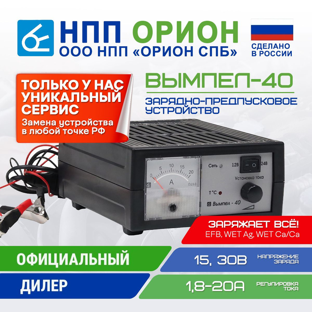 Зарядное устройство (0-20А,12/24В) 