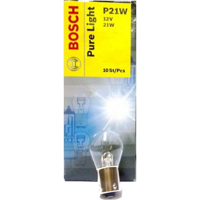 Лампа BOSCH 12V P21W (ОДНОНИТЕВАЯ) BAZ15d 