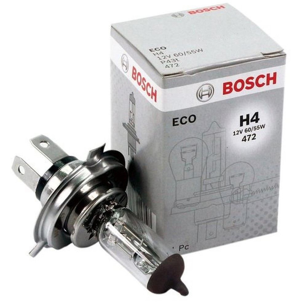 Лампа BOSCH H4 12V 60/55W ECO P43t 