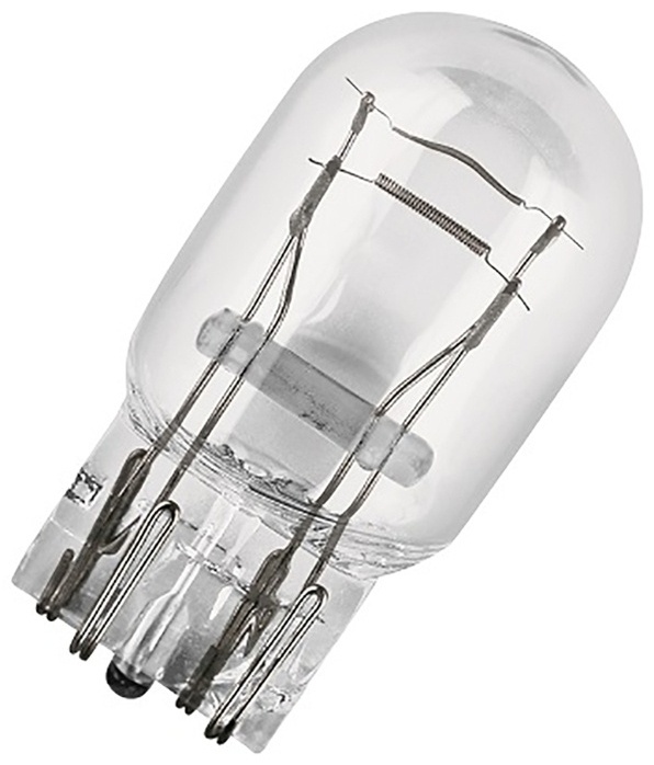 Лампа BOSCH/G.E. 12V W21/5W (ДВУХНИТ) W3*16q бесцокольная
