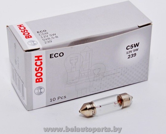Лампа BOSCH/NARVA 12V C5W SV8,5-8 (35мм) салон ECO 