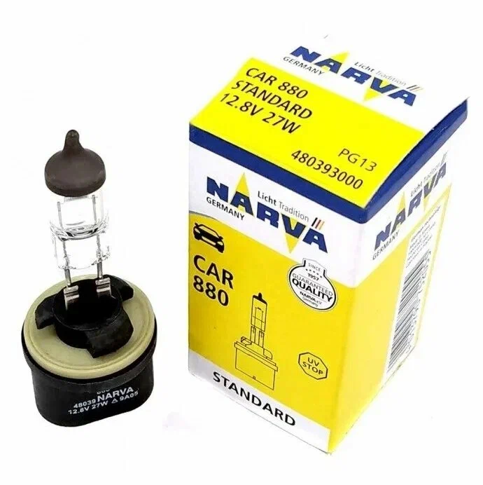 Лампа H27 NARVA 27W PG13 прям цок 48039 / 880