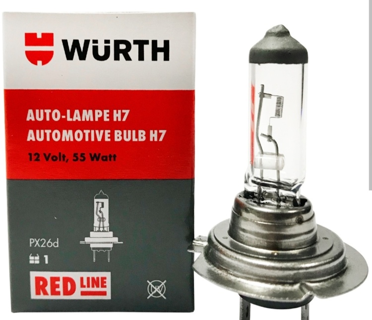 Лампа H7 Wurth/GE 55W 0