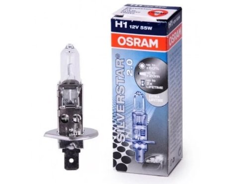 Лампа OSRAM H1 55W+50%