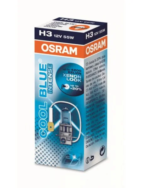 Лампа OSRAM H3 55W CoolBlue+20% ксенон эффект 4200К 