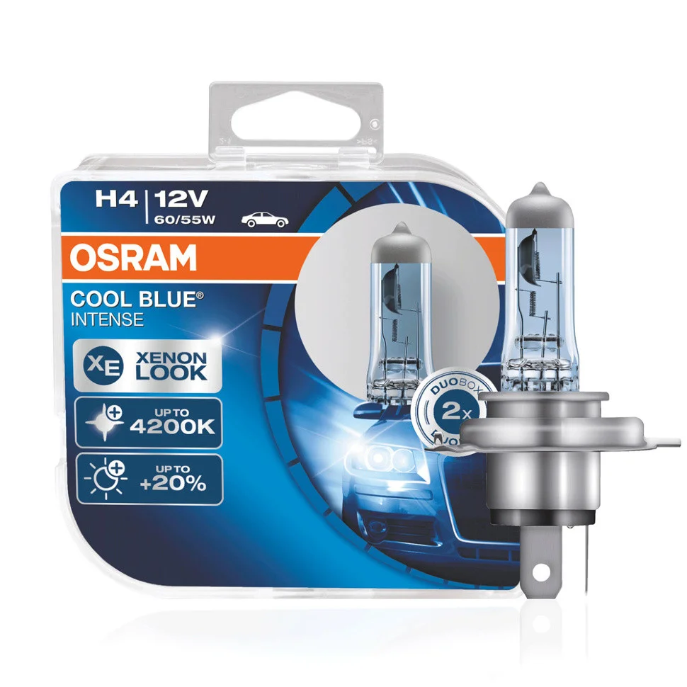 Лампа OSRAM H4 60W P43t CoolBlue+20% ксенон эффект 4200К 