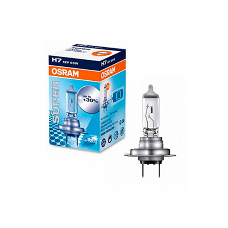 Лампа OSRAM H7+30% 55W PX26d 