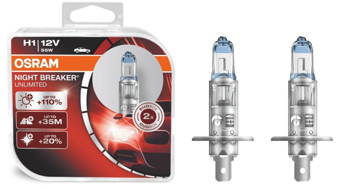 Лампа OSRAM NBU H1 55W/12V+110% стандарт 