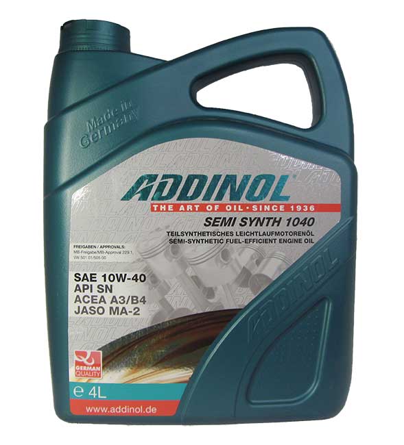 масло Addinol Dr Rov 10W40 полусинтетическое 4л