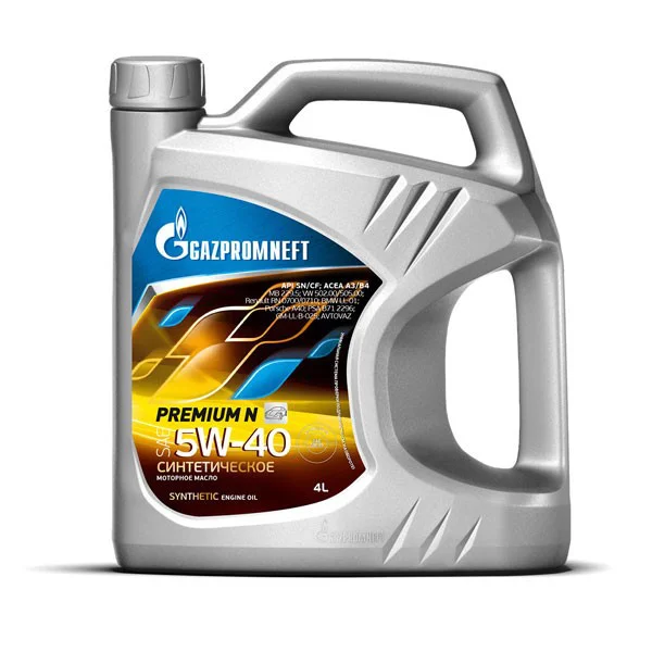 Масло Gazprom Premium N 5W40 4L синтетика