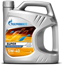 Масло Gazprom Super 5W40 полусинтетическое 4л.