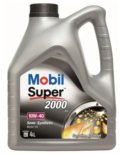 Масло Mobil Super 2000 X1 10W40 полусинтетическое 4л.