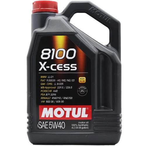 Масло MOTUL 8100 X-cess 5W40 A3/B4 SN/CF (4л) синтетика