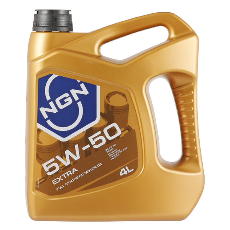 Масло NGN Extra 5W50 SN/CF синтетическое 4л. 