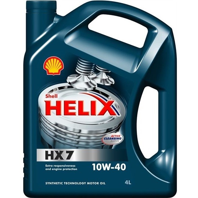 Масло Shell Helix HX7 10w-40 полусинтетическое 4 литра