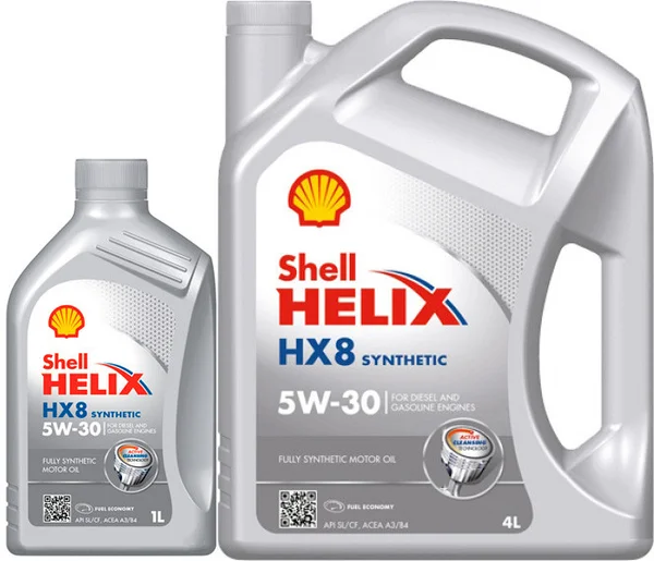 Масло Shell Helix HX8 5w-30 синтетическое 4L 
