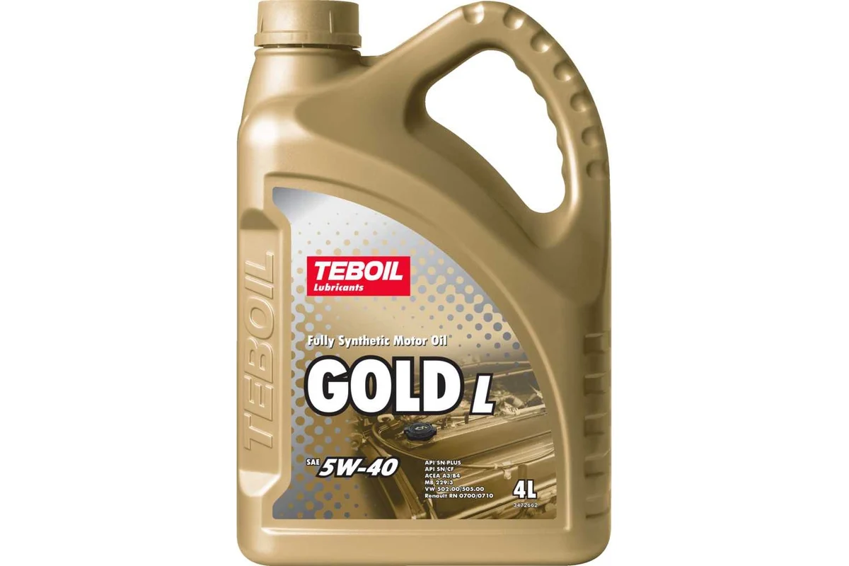 Масло TEBOIL GOLD L синтетическое 5W40 4л. 