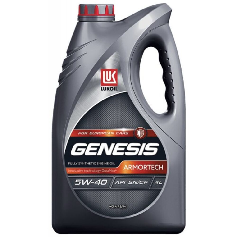 Масло ЛУКОЙЛ Genesis Armortech 5W40 4 л синтетика A3/B4 