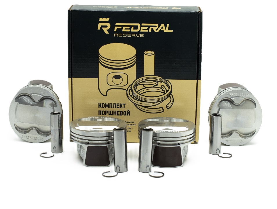 Поршни Federal Mogul 21126 82,0 проточка+кольца+пальцы "Е" Приора 21127.100401597.00 