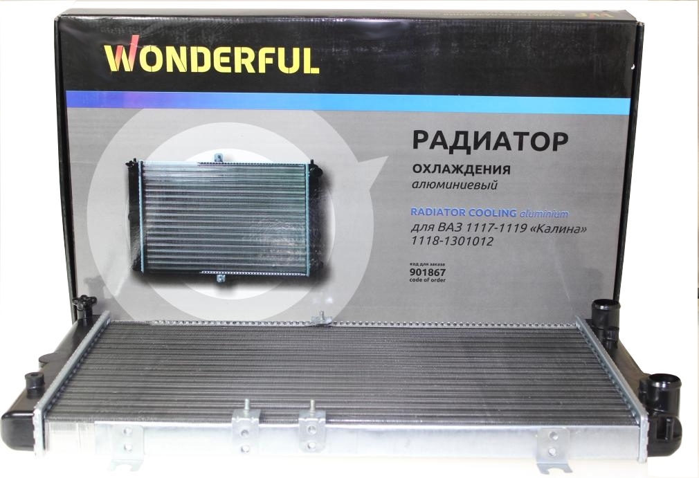 Радиатор 1118 Калина SAT/Wonderful ПРАМО Калина