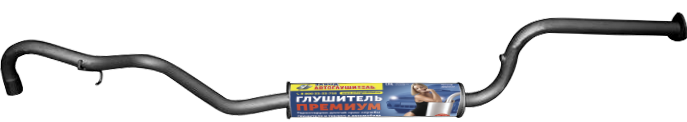 Резонатор 2123 замена GM без катализатора евро3 (3болта) с отверстием под датчик  Шевроле Нива