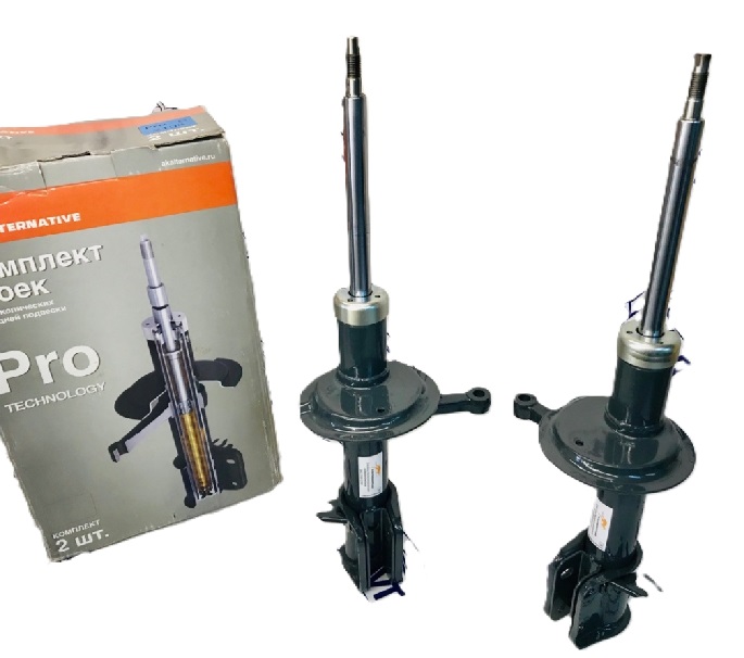 Стойки передние (амортизаторы комплект 2 шт стандарт) "PRO G" 2170 газонаполненные АЛЬТЕРНАТИВА